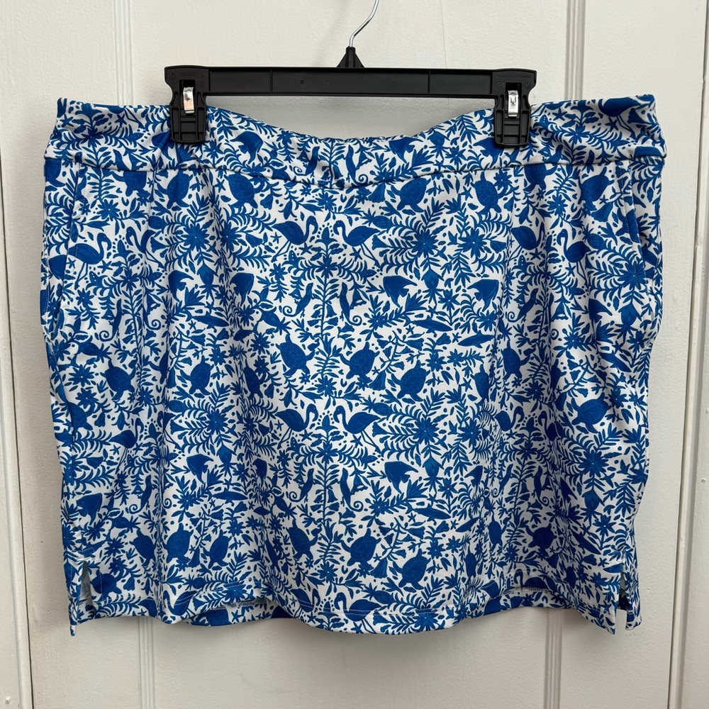 Vineyard Vines Performance Skirt Skort Golf Tennis Blue Size XL